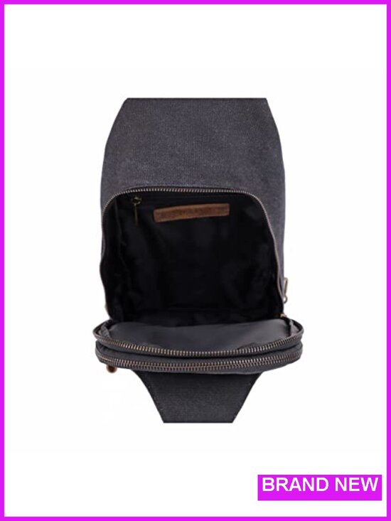 Canvas Concealed Carry Sling Bag Crossbody Backpack Purse